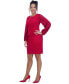 Фото #1 товара Women's Lace-Sleeve Crepe Sheath Dress