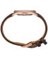 ფოტო #2 პროდუქტის Women's Essentials Brown Leather Strap Watch 32mm