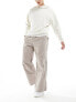 Фото #1 товара Jack & jones wide fit corduroy parachute pants in beige