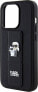 Karl Lagerfeld Karl Lagerfeld KLHCP14LGSAKCPK iPhone 14 Pro 6.1" czarny/black hardcase Gripstand Saffiano Karl&Choupette Pins