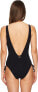 Фото #3 товара Vilebrequin Womens 180178 Fluette Tuxedo One-Piece Swimsuit Black Size XS