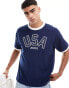 Фото #4 товара Cotton On oversized t-shirt with 2002 USA graphic