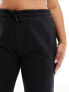 Фото #3 товара Calvin Klein Jeans Plus monogram logo straight leg joggers in black