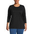 ფოტო #6 პროდუქტის Plus Size 3/4 Sleeve Cotton Supima Tunic