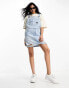 Dr Denim dungaree denim mini dress in blue