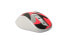 Rapoo M500 Silent - Right-hand - Optical - Bluetooth + USB Type-A - 1600 DPI - Grey - Red - White