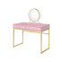 Coleen Vanity Desk with Mirror & Jewelry Tray In & Finish