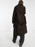 Фото #3 товара New Look Petite belted formal coat in brown