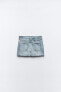 Denim trf mini skirt