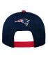 Фото #3 товара Big Boys and Girls Navy New England Patriots On Trend Precurved A-Frame Snapback Hat