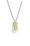 Men´s bicolor necklace Dog tags Devon 1580576