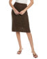 Фото #1 товара Theory Textured Skirt Women's Brown S