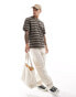 Dickies seasonal striped t-shirt in brown multi