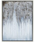 Фото #1 товара Iceberg Textured Metallic Hand Painted Wall Art by Martin Edwards, 40" x 30" x 1.5"