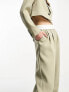 Фото #3 товара 4th & Reckless contrast waistband trouser co-ord in khaki
