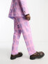 Viggo Isco check suit trousers in purple