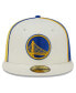 Фото #2 товара Men's Cream Golden State Warriors Piped Pop Panel 59FIFTY Fitted Hat