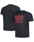 Фото #1 товара Men's Black Distressed San Francisco 49ers Rider Franklin T-shirt