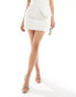 Фото #1 товара Abercrombie & Fitch co-ord low rise micro skort in cream