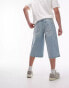 Topman jort denim shorts in light wash W30 - фото #5