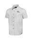 Фото #3 товара Men's NFL x Darius Rucker Collection by White Denver Broncos Woven Short Sleeve Button Up Shirt