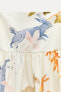 Фото #8 товара Платье объемного кроя из ткани с принтом — zw collection ZARA