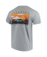 Фото #3 товара Men's Gray Arkansas Razorbacks Comfort Colors Campus Scenery T-shirt
