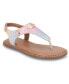 Фото #1 товара Big Girls Leatherette T-strap Flat Thong Sandals