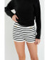 Фото #3 товара Women's Striped Knit Shorts