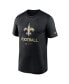 Фото #3 товара Men's Black New Orleans Saints Infographic Performance T-shirt