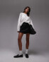 Фото #1 товара ARKET sheer mohair wool blend knitted sweater in white