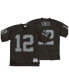 Фото #1 товара Men's Ken Stabler Black Las Vegas Raiders Legacy Replica Jersey