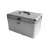 MEDIARANGE BOX75 - Box case - 200 discs - Silver - Fleece,Plastic,Wood - 120 mm - Aluminum