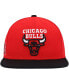 Men's Red, Black Chicago Bulls Side Core 2.0 Snapback Hat