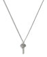 ფოტო #1 პროდუქტის Men's Sterling Silver Signature Key Pendant Necklace