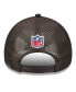 ფოტო #2 პროდუქტის Men's Stone/Brown Cleveland Browns 2024 Sideline Historic 9FORTY A-Frame Trucker Adjustable Hat