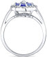 Фото #2 товара Кольцо Macy's Tanzanite Diamond White Gold.