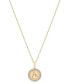 Audrey by Aurate diamond Capricorn Disc 18" Pendant Necklace (1/10 ct. t.w.) in Gold Vermeil, Created for Macy's Gold-Plated Sterling Silver, 18 inches - фото #1