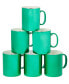 Фото #1 товара Holiday Lights Green 16 oz Mugs Set of 6, Service for 6