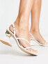 Фото #2 товара RAID Wide Fit Dylan heel detail strappy sandals in cream