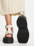 ASRA Paxton chunky sandals in rice leather