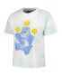 ფოტო #2 პროდუქტის Men's and Women's Care Bears Grumpy Bear Stars Tie-Dye T-shirt