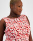 ფოტო #3 პროდუქტის Plus Size Printed Scoop-Neck Sleeveless Top, Created for Macy's