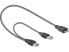Фото #1 товара Тип товара: Разъем Delock Кабель USB A - Micro-USB B 0.2 м USB 3.2 Gen 1 (3.1 Gen 1) Male/Male Серый