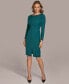 ფოტო #3 პროდუქტის Women's Boat-Neck Sheath Dress