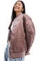 Фото #2 товара Nike reversible varsity bomber jacket in smokey mauve