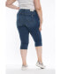 ფოტო #3 პროდუქტის Women Mid Rise Crop Jeans