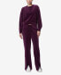 Фото #5 товара Women's Full Length Velvet Vented Pants