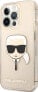 Фото #2 товара Karl Lagerfeld Etui Karl Lagerfeld KLHCP13XKHTUGLGO Apple iPhone 13 Pro Max złoty/gold hardcase Glitter Karl`s Head