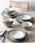 Фото #6 товара Набор посуды Noritake Colorwave Rim 12 предметов для обеда, комплект на 4 персоны, создан для Macy's.